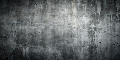 Fototapeta premium Grunge concrete wall dark and grey texture, vintage background