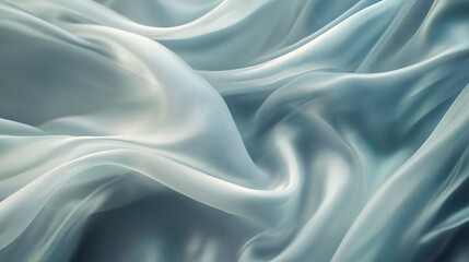 Fototapeta premium Soft Waves of Translucent Fabric