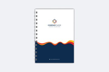 Professional modern creative notebook cover template