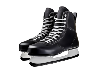 Ice hockey skates isolated on transparent or white background
