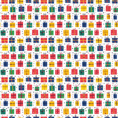 seamless Christmas gift pattern
