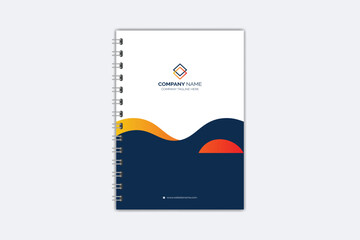 Professional modern creative notebook cover template