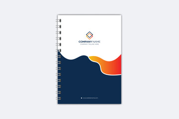Professional modern creative notebook cover template
