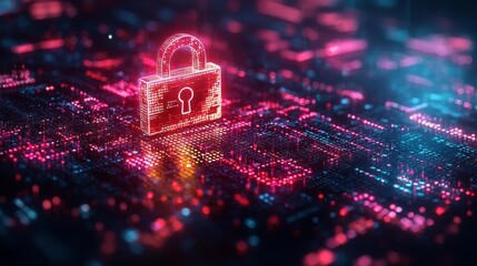 Cybersecurity and Digital Protection with Neon Lock