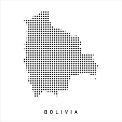 Obraz premium Dotted Map of bolivia 