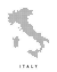 Dotted Map of Italy 