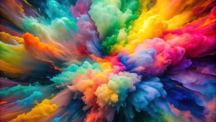 High angle abstract background decorated with colorful colors