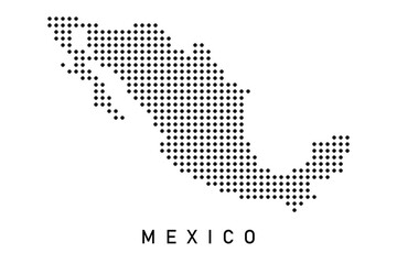 Dotted Map of Mexico 