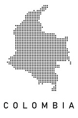 Dotted Map of Colombia 
