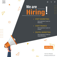 job hiring post template 