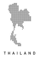 Dotted Map of Thailand 