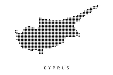 Dotted Map of Cyprus 