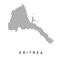 Dotted Map of Eritrea 