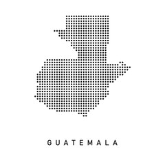 Obraz premium Dotted Map of Guatemala 