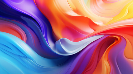 Obraz premium Vibrant Liquid Paint Motion: Dynamic Patterns for Design and Creative Projects