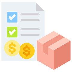 Obraz premium Shipping Cost Icon
