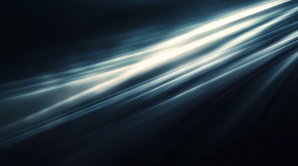 Ethereal Light Waves in a Dark Background