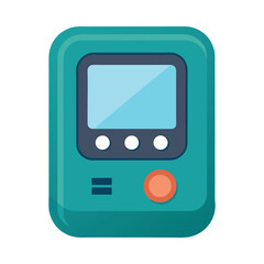 Retro Pager Device - Vintage Communication Technology, Wireless Messaging Gadget Stock Image