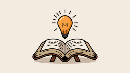 book and light bulb