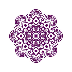 Mandala background design with lace ornament in oriental style.