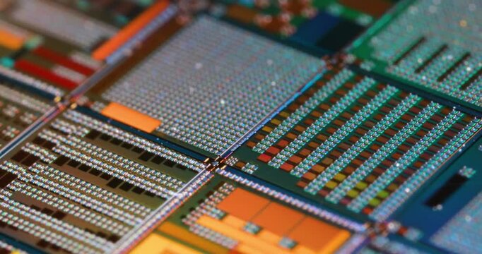 Silicon semiconductor wafer close-up. In electronics, a wafer also called a slice or substrate is a thin slice of semiconductor, a crystalline silicon, used for the fabrication of integrated circuits