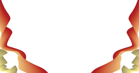 red ribbon abstract design for banners and other designs