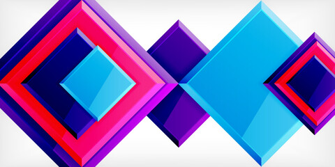 Shiny glossy metallic or plastic square design background. Vector Illustration For Wallpaper, Banner, Background, Card, Book Illustration, landing page