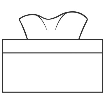 recommend clip art: white tissue box cartoon illustration