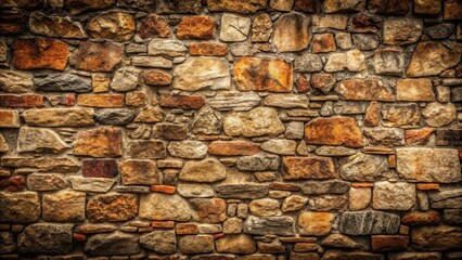 Fototapeta premium Grunge stone wall with rough texture and weathered appearance, grunge, stone, wall, background, texture, weathered, rugged, aged