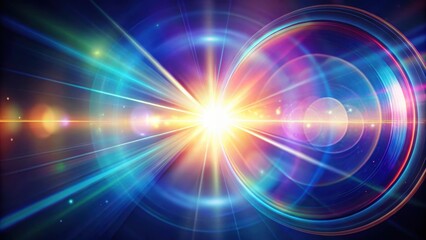 Obraz premium Bright and vibrant light leak cine lens 85mm lens flares perfect for film transitions and titles