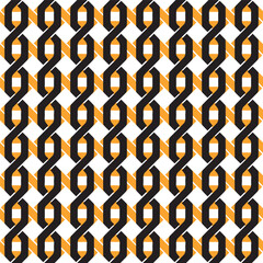 Vector seamless pattern with stylized grid with key shapes.Modern stylish texture