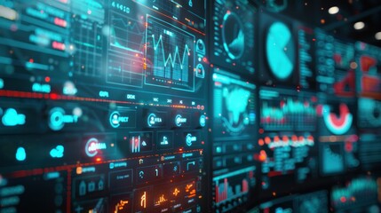 Obraz premium Futuristic Digital Interface