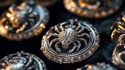 Decorative Spider Brooches