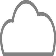 Single isolated icon with outline style icon on white background
