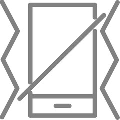 Single isolated icon with outline style icon on white background
