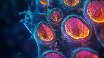 Vibrant Cellular Structure