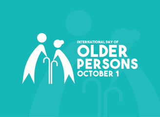 Vector Illustration of International Day of Older Persons design vector. October 1.