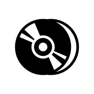 recommend clip art: Cd icon on white background.