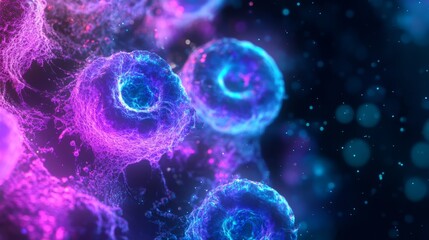 Obraz premium Abstract Microscopic Cells