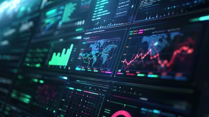 Obraz premium Financial Data Analysis
