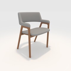 3d render armchair design element. Furniture Collection