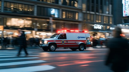 Fototapeta premium Emergency Response in Urban Setting