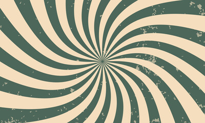 Classic vintage rays sunburst twisted retro background