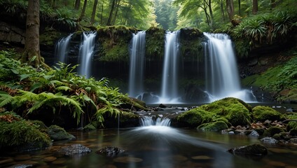Fototapeta premium waterfall in the forest