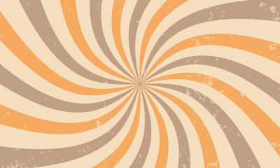 Classic vintage rays sunburst twisted retro background