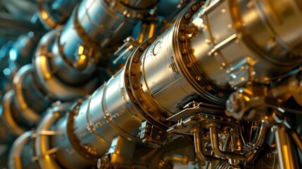Close Up of  Industrial Machinery