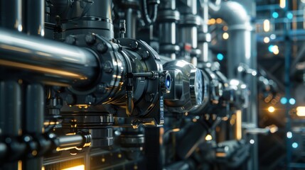 Fototapeta premium Industrial Piping System