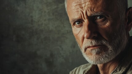 Thoughtful Older Man Portrait