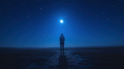 Fototapeta premium Wishing on a Star: New Years Eve Hope