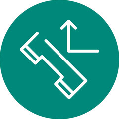 Single isolated icon with outline style icon on white background